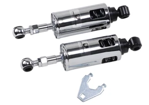 Progressive Suspension 422 Series Adj Shocks Hvy Dty Harley - Chr - 422-4001C - Picture 1 of 6