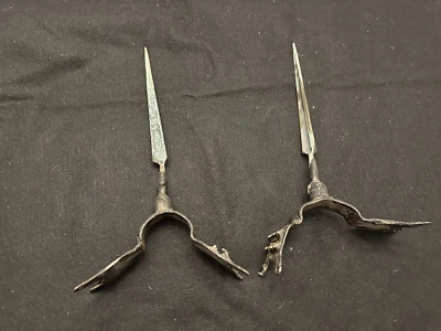 Par de pararrayos antiguos de bronce¡ Foto 1 de 4