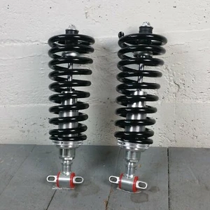 1958-70 Chevy Impala Bel Air SBC 500lb Front Coilover Shocks Fits Tubular A-Arms - Picture 1 of 6