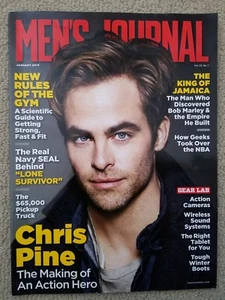 Chris Pine, Chris Blackwell, Carl Hiaasen Mens Journal Magazine January 2014 - Picture 1 of 9
