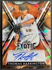 2023 Leaf Exotic Thomas Harrington #'d /3 Crystal Clown Fish BA-OTH1 Pirates