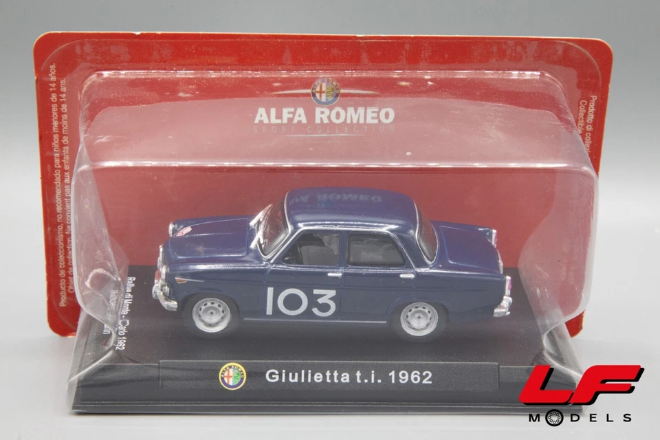 1:43 Alfa Romeo Giulietta t.i. 1962 - Alfa Romeo Sport Collection - Immagine 1 di 1