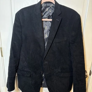 Polo RALPH LAUREN Men’s Black Velour Blazer Sport Coat Jacket 42R - Picture 1 of 13