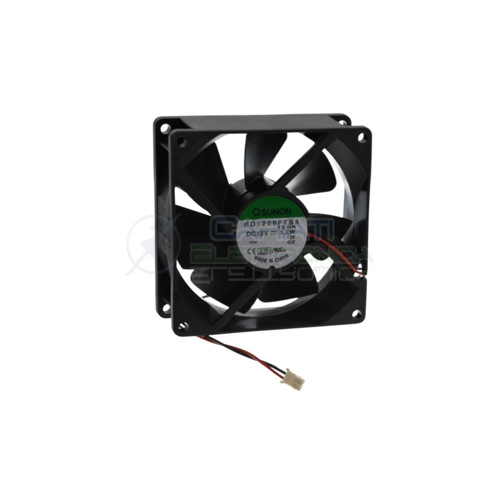 Ventola 12V 90x90x25mm 1,2W KD1209 Dissipazione Ventilazione - Immagine 1 di 1