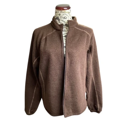 Kuhl Alpaca Fleece Full Zip Jacket in brown  - Image 1 of 4