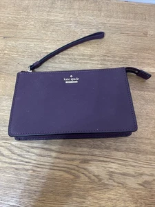 Kate Spade New York Burgundy wristlet / purse - Picture 1 of 10