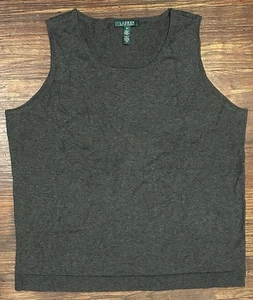 Lauren Ralph Lauren Womens Plus Size 2X Cashmere Cotton Wool Sleeveless Top - Picture 1 of 6