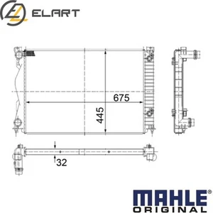 RADIATOR ENGINE COOLING CR 790 000S FOR AUDI A6C6 CAHA/BVG/BRF/CAGB/BNA 2.0L - Picture 1 of 16