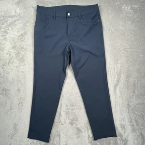 Lululemon ABC Pants Mens 33 Blue Warpstreme Five Pocket Golf Casual Stretch - Picture 1 of 7