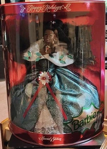 1995 Barbie "Happy Holidays Barbie Doll" Special Edition Barbie #3 #17842 - Picture 1 of 8