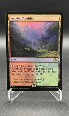 Wooded Foothills #0236 - Modern Horizons 3 - FOIL Rare - MTG Magic - Image 1 of 2