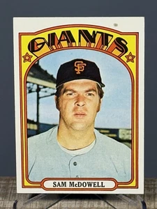 1972 Topps High Number #720 Sam McDowell San Francisco Giants - Picture 1 of 3