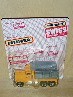 Matchbox Superfast Swiss / MB 096 - Peterbilt Tipper Truck - Orange - Losinger  - Image 1 of 4