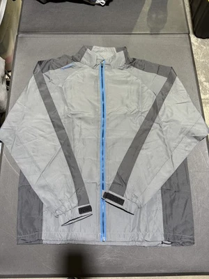 CHAQUETA HOMBRE SUN MOUNTAIN HEADWIND NUEVA CON ETIQUETAS, TALLA: M, COLOR: GRIS/NEGRO/AZUL (M8.12) Foto 1 de 2