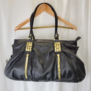 Fenn Wright Manson großer schwarzer Leder Hobo mit Bronze Hardware  - Bild 1 von 13
