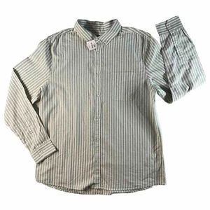 COTTON ON Dress Shirt Garments Men's Size 2XL Green Striped casual Office Preppy - Picture 1 of 7