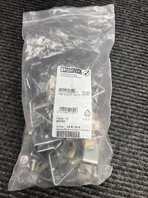 New Bag of 10 PHOENIX CONTACT BG/SH Raised Rail Mounting Bracket
