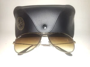 Gafas de sol Ray Ban COCKPIT RB3362 001/51 dorado marrón degradado lentes 59 mm grandes - Imagen 1 de 6