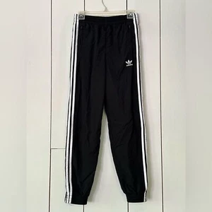 Adidas Black Adicolor Woven Firebird Track Pants Mens XS Pockets Zip Ankle Lined - Picture 1 of 15