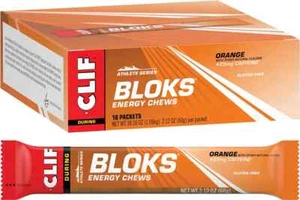 CLIF Bloks Energy Chews Orange 18x60g – 25mg Caffeine - Picture 1 of 1