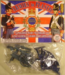 1/32 Re Napoleonici Eserciti Artiglieria Piedi Tedeschi in Plastica 20 Figure Aperte 5433 - Foto 1 di 1