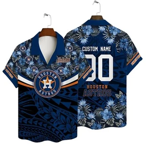 Personalized Houston Astros Night Bloom Hawaiian Shirt - Picture 1 of 2