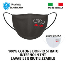 MASCHERINA COTONE AUDI PERSONALIZZATA | 100% MADE IN ITALY