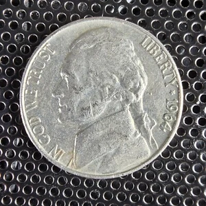 Jefferson Nickel 1964 senza marchio di zecca - Foto 1 di 2