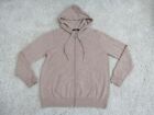 Ouince Sweater Womens Large Oatmeal Cashmere Full Zip Hoodie Cardigan Pockets