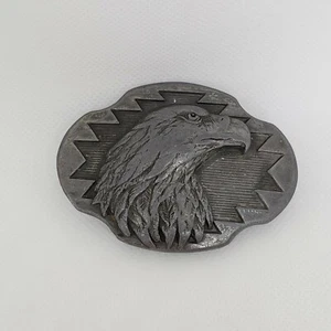 Arroyo Grande Buckle Co Eagle 1990 Belt Buckle AG44 Heavy Pewter 3D Vintage EUC - Picture 1 of 7