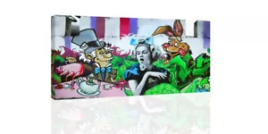 "Alicia en el país de las maravillas graffiti II" - LIENZO O IMPRESIÓN DE PARED - Imagen 1 de 3