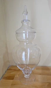 Tarro grande de vidrio transparente para apothacary con tapa - Imagen 1 de 3