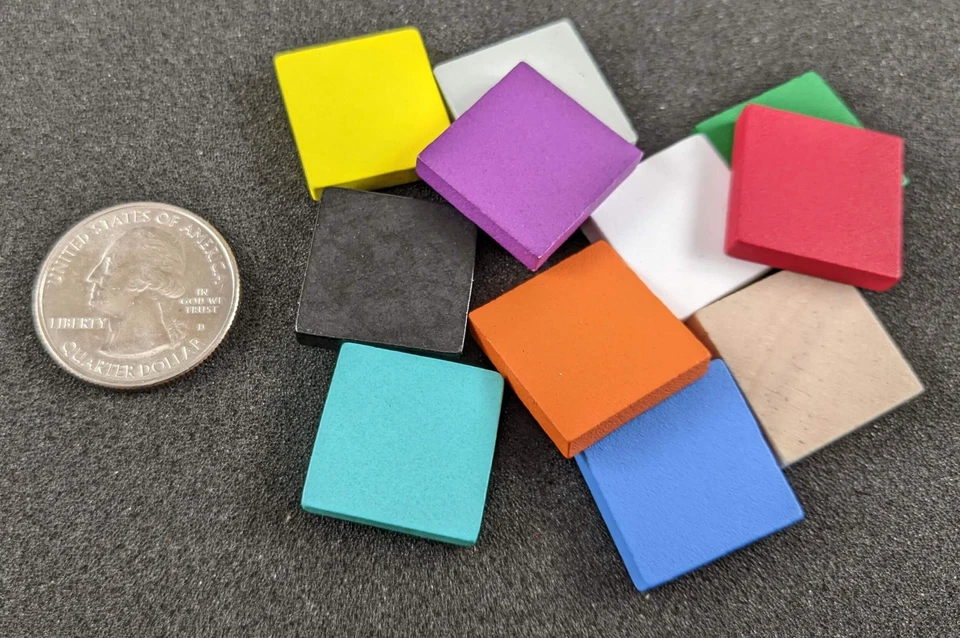 Piezas cuadradas de madera, (paredes, azulejos, cuboides) Foto 1 de 1