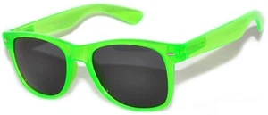 GAFAS DE SOL RETRO CON LENTES DE HUMO VERDE OSCURO QUE BRILLAN EN LA OSCURIDAD GAFAS DE FIESTA UVB UVA - Imagen 1 de 3