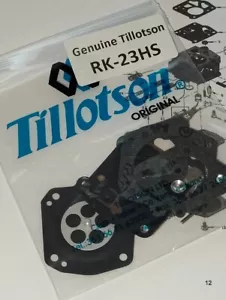 Genuine Tillotson RK-23HS Carb Kit for HS Series Carburetors THE HIGHEST QUALITY - Picture 1 of 3