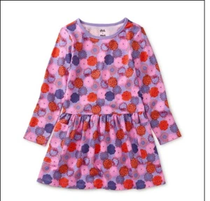 Vestido de Bolsillo Tea Collection X Hello Kitty Talla 2 Usado en Excelente Condición 100% Algodón Púrpura Rosa - Imagen 1 de 6