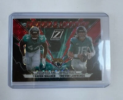 TREVOR LAWRENCE / TRAVON WALKER 2022 Zenith THUNDER & LIGHTNING Red Mosaic Prizm - Image 1 of 2