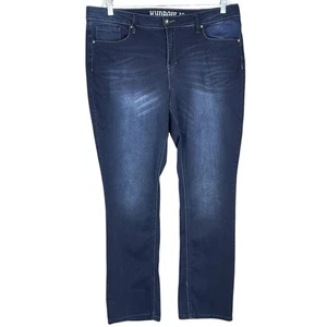 Hydraulic Lola Curvy Micro Boot Jeans Women 18 Blue Denim Rhinestone Embellished - Picture 1 of 14