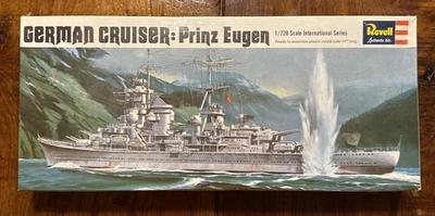 Vintage Revell Model Kit H-481 1:720 Prinz Eugen German Cruiser Ship Battle 1969 - Image 1 of 4