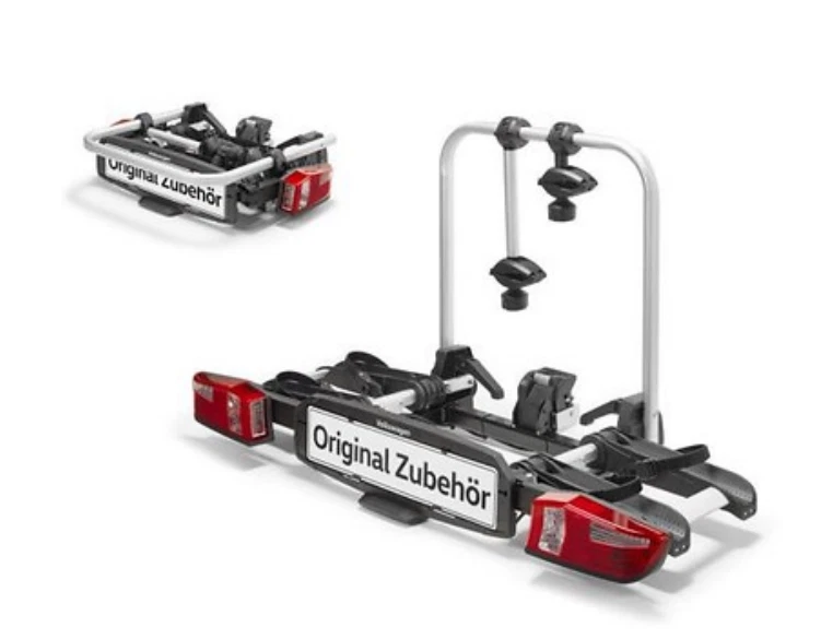 VW Original Fahrradträger Anhängervorrichtung Premium faltbar 90°Grad 000071105T - Bild 1 von 1