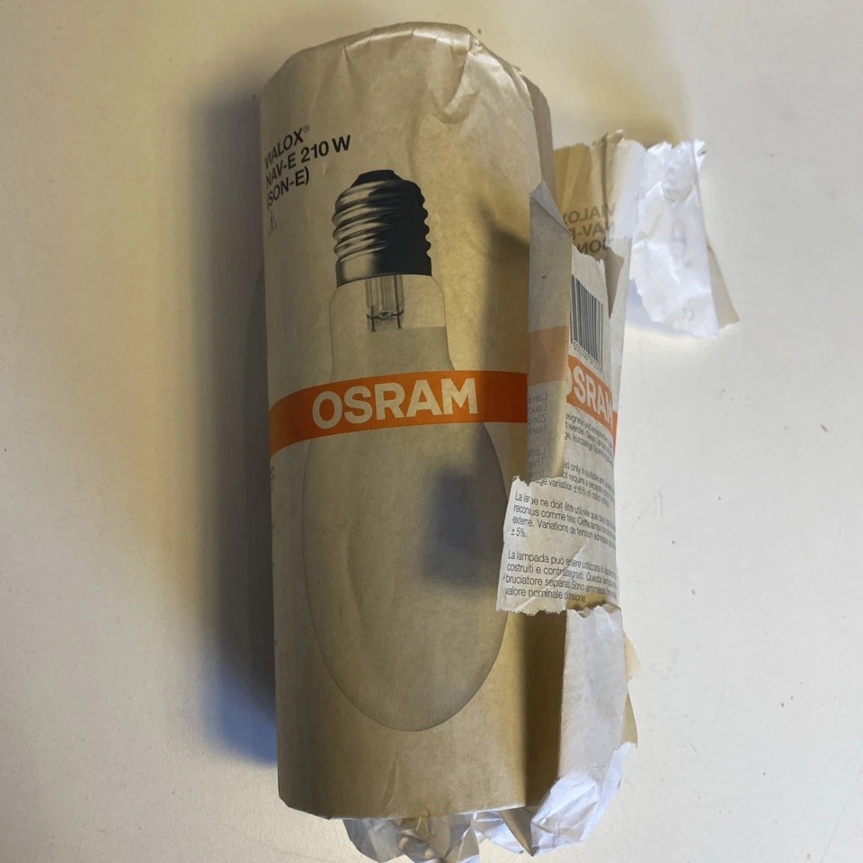 Lampada A smorza su sodio alta pressione Osram Vialox Nav-E (Son-E) 210W E40 - Immagine 1 di 4