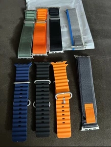 Pack 8 Bracelet Sport Compatible pour Apple Watch Ultra Bracelet 49mm 45mm 44mm 42mm Homme - Photo 1 sur 7