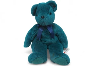 Ty The Beanie Buddies Collection Teddy Bear Green 14 Inch Tall Handmade Preloved - Picture 1 of 12