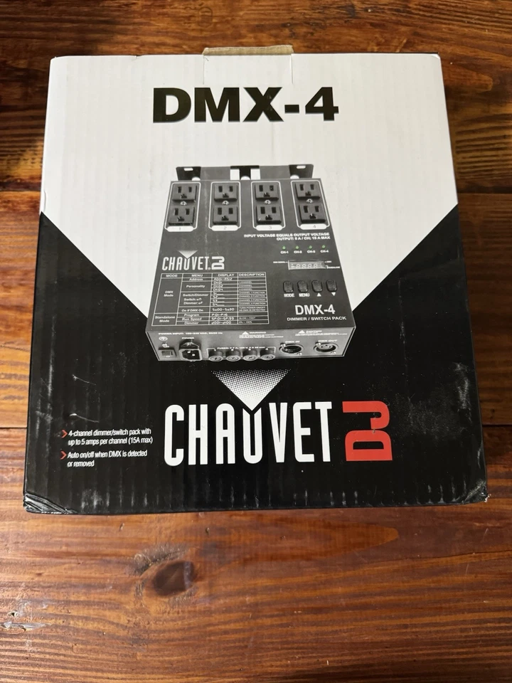 Chauvet DJ DMX-4 NEW IN BOX - Image 1 of 3