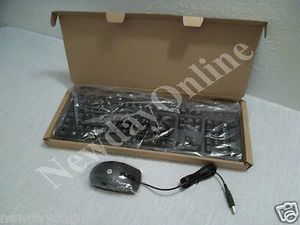 HP Black Multimedia USB Keyboard 672647-003 SK-2015 +Mouse M0DGU0 505062-001 NEW - Picture 1 of 9