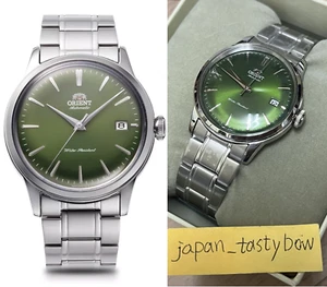 Orient Bambino 38 RN-AC0M09E Green Dial Automatic Mechanical Watch Men Box New - Picture 1 of 8