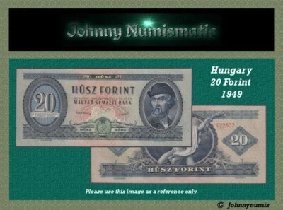 Hungary 20 Forint 1949 UNC consecutive - Image 1 of 4