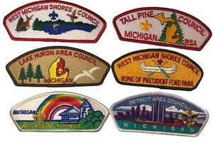 Lot of Michigan Councils 1/2 Dozen BSA CSPs Mint CSP (BHP1866) - Bild 1 von 2