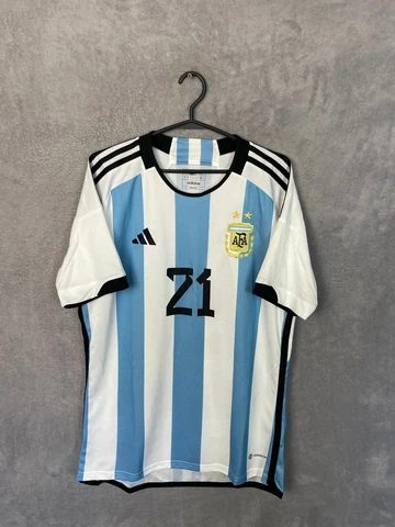 Dybala Argentina Home football shirt World Champions Adidas Mens Size M Cover