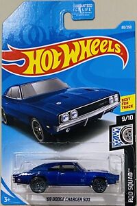 Hot Wheels ‘69 Dodge Charger 500 Pure Blue